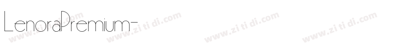 LenoraPremium字体转换