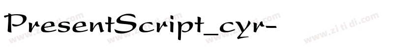 PresentScript_cyr字体转换