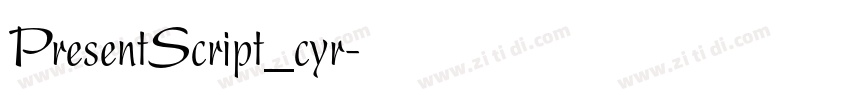 PresentScript_cyr字体转换