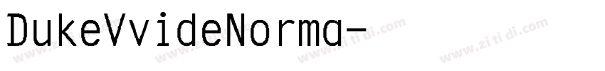 DukeVvideNorma字体转换
