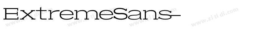 ExtremeSans字体转换