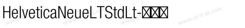 HelveticaNeueLTStdLt字体转换