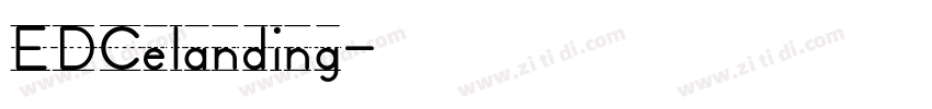 EDCelanding字体转换