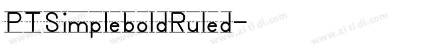 PTSimpleboldRuled字体转换