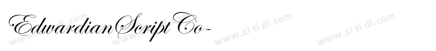 EdwardianScriptCo字体转换 EdwardianScriptCo字体转换