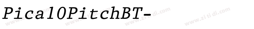 Pica10PitchBT字体转换