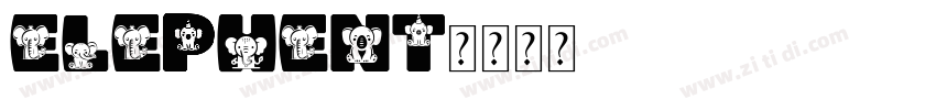 elephent字体转换