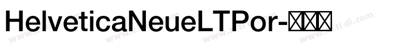 HelveticaNeueLTPor字体转换
