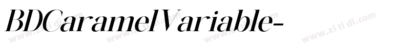 BDCaramelVariable字体转换 BDCaramelVariable字体转换
