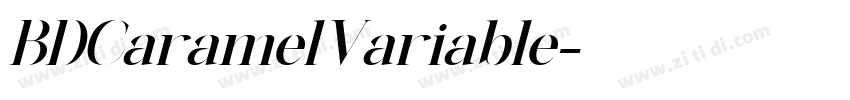 BDCaramelVariable字体转换 BDCaramelVariable字体转换