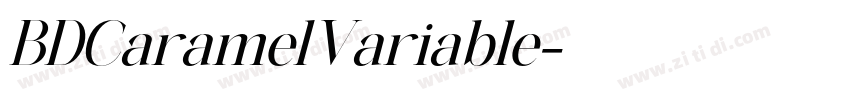 BDCaramelVariable字体转换 BDCaramelVariable字体转换