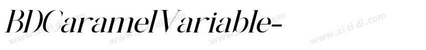 BDCaramelVariable字体转换 BDCaramelVariable字体转换