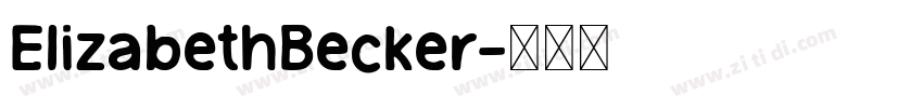 ElizabethBecker字体转换