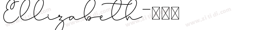 Ellizabeth字体转换