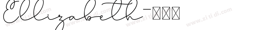Ellizabeth字体转换