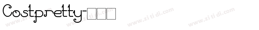 Costpretty字体转换