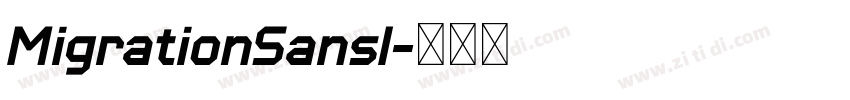 MigrationSansI字体转换