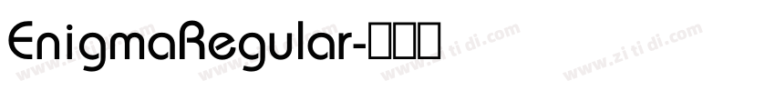 EnigmaRegular字体转换