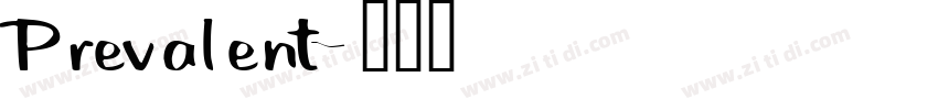 Prevalent字体转换