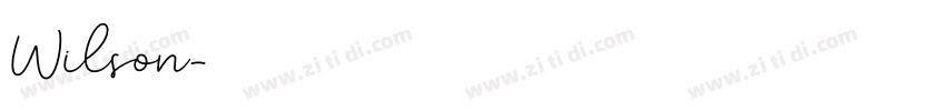 Wilson字体转换