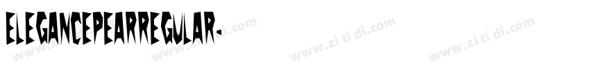 ElegancePearRegular字体转换