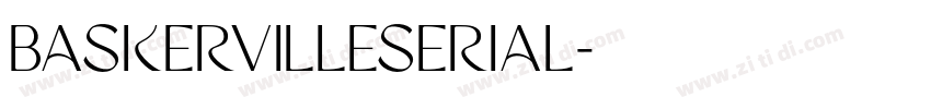 Baskervilleserial字体转换