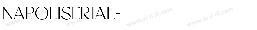 Napoliserial字体转换