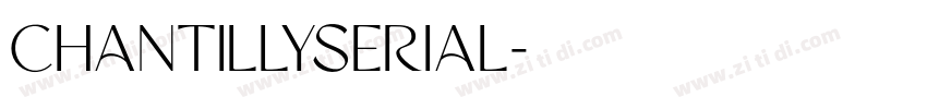 chantillyserial字体转换