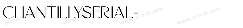 chantillyserial字体转换