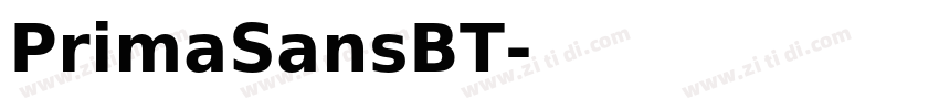 PrimaSansBT字体转换