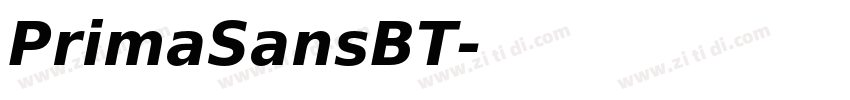 PrimaSansBT字体转换