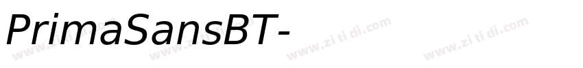 PrimaSansBT字体转换