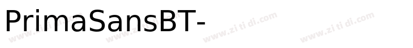 PrimaSansBT字体转换