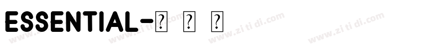 Essential字体转换