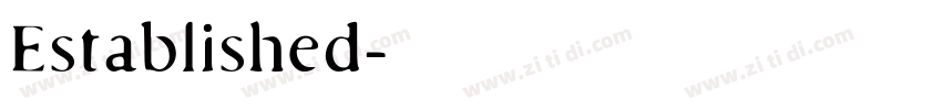 Established字体转换