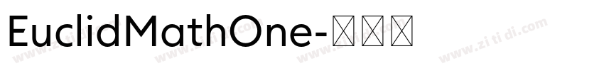 EuclidMathOne字体转换