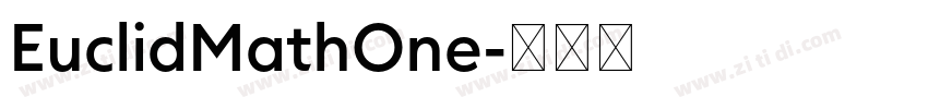 EuclidMathOne字体转换