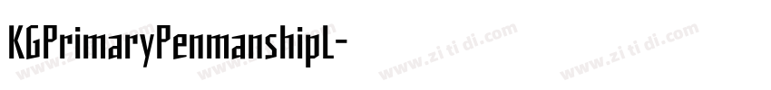 KGPrimaryPenmanshipL字体转换