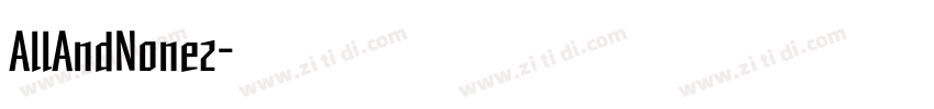 AllAndNone2字体转换