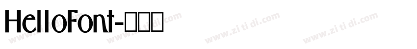 Hel1oFont字体转换