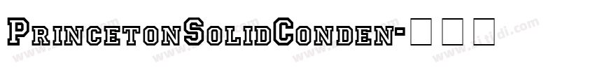 PrincetonSolidConden字体转换