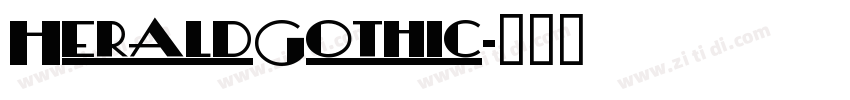 HeraldGothic字体转换