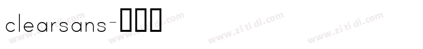 clearsans字体转换