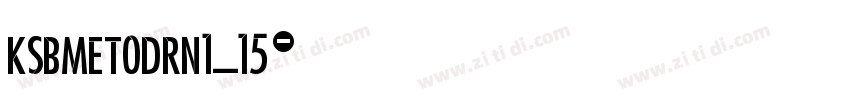 KSBMETODRN1_15字体转换