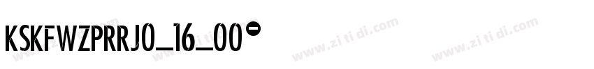KSKFWZPRRJ0_16_00字体转换