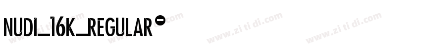 Nudi_16k_Regular字体转换