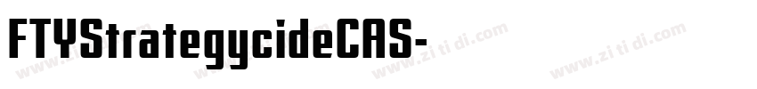 FTYStrategycideCAS字体转换 FTYStrategycideCAS字体转换