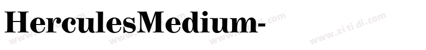 HerculesMedium字体转换