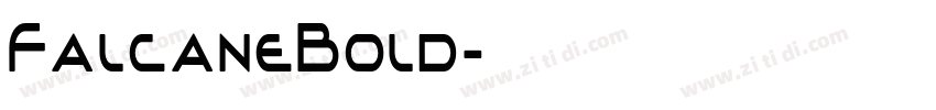 FalcaneBold字体转换