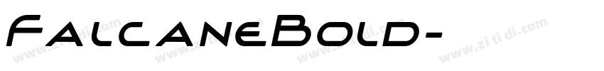 FalcaneBold字体转换